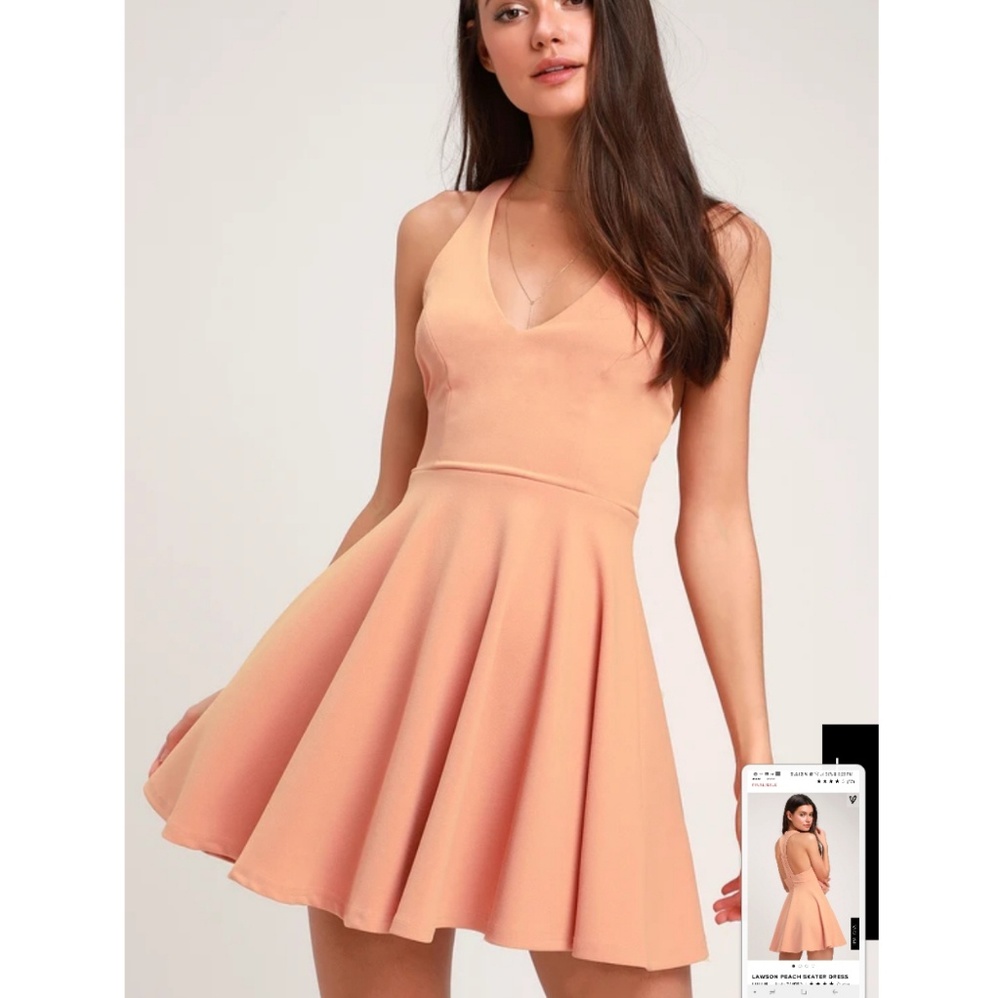 Lulus Pink Skater Dress